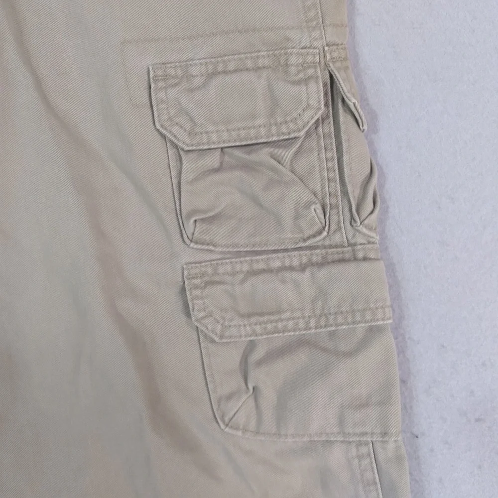 Wrangler cargo pants mens 38 x 30 khaki tan beige cotton outdoor camping hiking